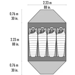 MSR Elixir 4 -Camping-ausrüstung Verkäufe 10313 msr elixir 4 floorplan top 1280x1280