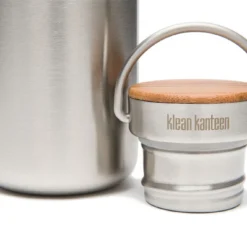 Klean Kanteen Reflect Trinkflasche 800ml Bamboo Cap - Stainless -Camping-ausrüstung Verkäufe k27sslrf bs cap srgb 1000px 72dpi 1280x1280