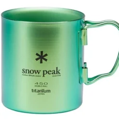 Snow Peak Titanium Double 450 Colored Mug