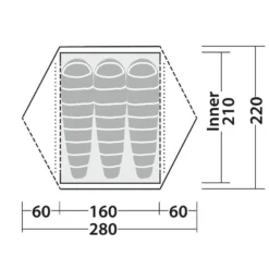 Robens Boulder 3 - Picante -Camping-ausrüstung Verkäufe robens boulder 3 picante skizze 2 1280x1280