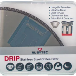 Drip Stainless Steel Coffee Filter -Camping-ausrüstung Verkäufe ru52215 rubytec drip stainless steel coffee filter silver 5 1280x1280